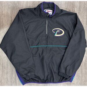 VINTAGE Arizona Diamondbacks Jacket Mens XL MLB Baseball Majestic Lightweight